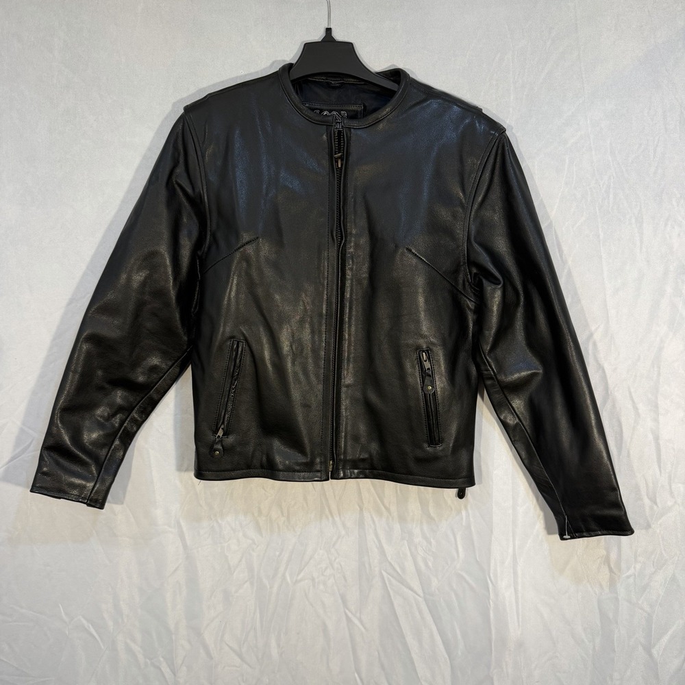 leather gallery motorcycle jacket Black‎ L Leather Heavy Duty